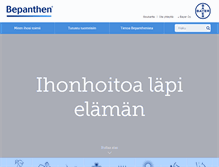 Tablet Screenshot of bepanthen.fi