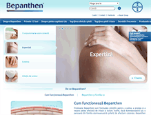 Tablet Screenshot of bepanthen.ro