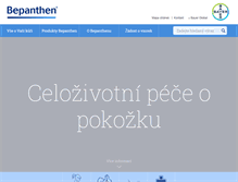 Tablet Screenshot of bepanthen.cz
