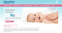 Desktop Screenshot of bepanthen.ie