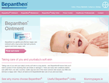 Tablet Screenshot of bepanthen.ie